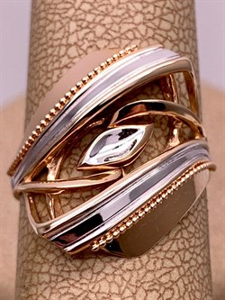 *Кольцо р.17 цв Красное арт. 01-5112-00-000-1110-04-942 вес 3,28 г - фото 311684