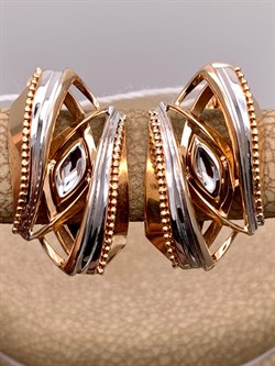 *Серьги цв Красное арт. 02-4088-00-000-1110-04-112 вес 3,7 г - фото 311691