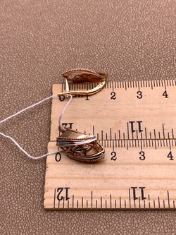 *Серьги цв Красное арт. 02-4088-00-000-1110-04-112 вес 3,7 г - фото 311695