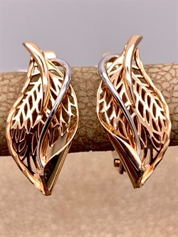 *Серьги цв Красное арт. 02-3867-00-000-1110-65-989 вес 2,25 г - фото 311709