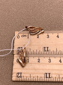 *Серьги цв Красное арт. 02-3867-00-000-1110-65-989 вес 2,25 г - фото 311712