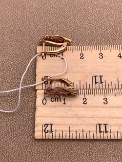 *Серьги цв Красное арт. 02-3867-00-000-1110-65-989 вес 2,25 г - фото 311713