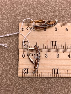 *Серьги цв Красное арт. 02-4078-00-000-1110-48-635 вес 3,51 г - фото 311719