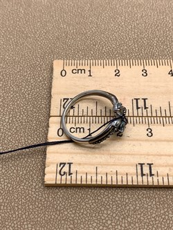 *Кольцо р.17,5 Голубой Топаз Романовы арт. 01-1816/00ТБ-00-005 вес 2,46 г - фото 311850