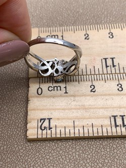 *Кольцо р.17,5 Голубой Топаз Романовы арт. 01-2029/00ТБ-00-162 вес 2,7 г - фото 311930