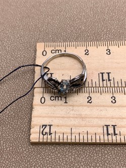 *Кольцо р.17,5 Голубой Топаз Романовы арт. 01-2029/00ТБ-00-162 вес 2,7 г - фото 311931