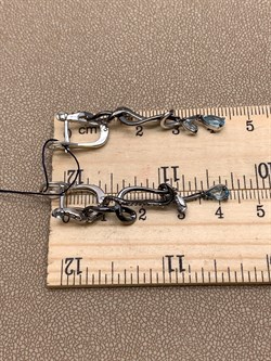 *Серьги Голубой Топаз Романовы арт. 02-2029/00ТБ-00-972 вес 5,47 г - фото 311941