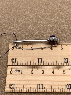 *Брошь Аметист Романовы арт. 04-2297/00АМ-00-768 вес 3,71 г - фото 312033