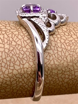 *Кольцо р.18,5 Аметист Романовы арт. 01-1819/00АМ-00-334 вес 2,67 г - фото 312039 *Кольцо р.18,5 Аметист Романовы арт. 01-1819/00АМ-00-334 вес 2,67 г - фото 312039