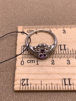 *Кольцо р.18,5 Аметист Романовы арт. 01-1819/00АМ-00-334 вес 2,67 г - фото 312043 *Кольцо р.18,5 Аметист Романовы арт. 01-1819/00АМ-00-334 вес 2,67 г - фото 312043