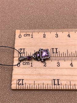 *Подвеска Аметист Аметист Романовы арт. 03-1819/00АМ-00-166 вес 1,27 г - фото 312072 *Подвеска Аметист Аметист Романовы арт. 03-1819/00АМ-00-166 вес 1,27 г - фото 312072