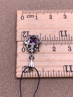 *Подвеска Аметист Романовы арт. 03-1819/00АМ-00-552 вес 1,14 г - фото 312077 *Подвеска Аметист Романовы арт. 03-1819/00АМ-00-552 вес 1,14 г - фото 312077