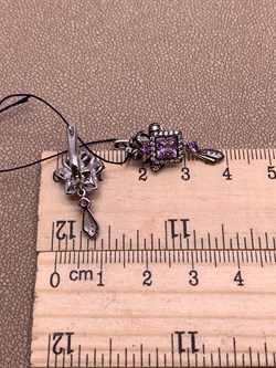 *Серьги Аметист Романовы арт. 02-1819/00АМ-00-128 вес 3,4 г - фото 312084