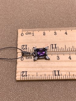 *Подвеска Аметист Романовы арт. 03-1821/00АМ-00-418 вес 1,6 г - фото 312119 *Подвеска Аметист Романовы арт. 03-1821/00АМ-00-418 вес 1,6 г - фото 312119