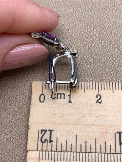 *Серьги Аметист Романовы арт. 02-1821/00АМ-00-969 вес 4,95 г - фото 312126 *Серьги Аметист Романовы арт. 02-1821/00АМ-00-969 вес 4,95 г - фото 312126