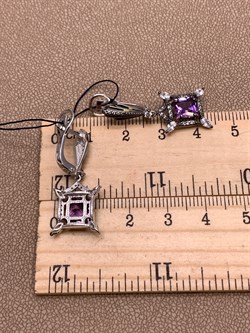 *Серьги Аметист Романовы арт. 02-1821/00АМ-00-969 вес 4,95 г - фото 312127 *Серьги Аметист Романовы арт. 02-1821/00АМ-00-969 вес 4,95 г - фото 312127