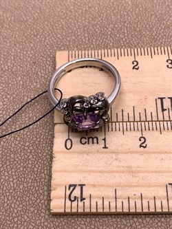 *Кольцо р.17,5 Аметист Романовы арт. 01-2023/00АМ-00-735 вес 3,8 г - фото 312138
