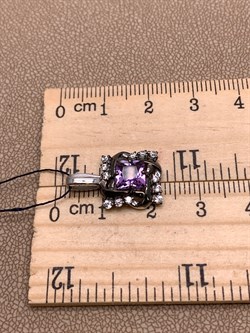 *Подвеска Аметист Романовы арт. 03-2023/00АМ-00-889 вес 2,07 г - фото 312151 *Подвеска Аметист Романовы арт. 03-2023/00АМ-00-889 вес 2,07 г - фото 312151