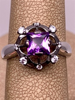 *Кольцо р.17,5 Аметист Романовы арт. 01-2024/00АМ-00-511 вес 3,52 г - фото 312188 *Кольцо р.17,5 Аметист Романовы арт. 01-2024/00АМ-00-511 вес 3,52 г - фото 312188