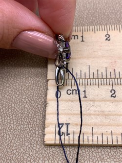 *Подвеска Аметист Романовы арт. 03-2024/00АМ-00-223 вес 1,9 г - фото 312196