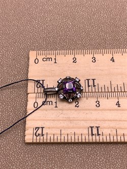 *Подвеска Аметист Романовы арт. 03-2024/00АМ-00-223 вес 1,9 г - фото 312198