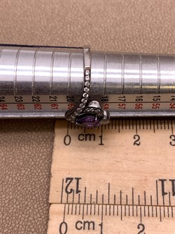 *Кольцо р.19 Аметист Романовы арт. 01-2027/00АМ-00-067 вес 2,77 г - фото 312220