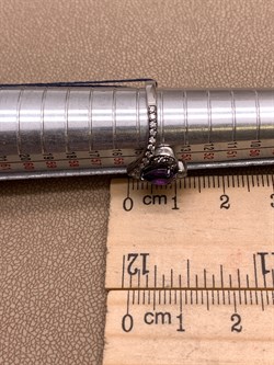 *Кольцо р.17,5 Аметист Романовы арт. 01-2027/00АМ-00-674 вес 2,66 г - фото 312230