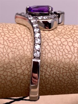 *Кольцо р.17,5 Аметист Романовы арт. 01-2027/00АМ-00-674 вес 2,66 г - фото 312233