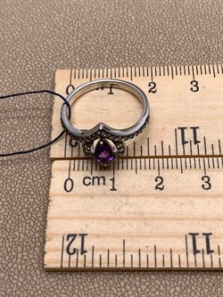 *Кольцо р.17,5 Аметист Романовы арт. 01-2027/00АМ-00-674 вес 2,66 г - фото 312237