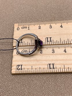 *Кольцо р.17,5 Аметист Романовы арт. 01-2027/00АМ-00-674 вес 2,66 г - фото 312238