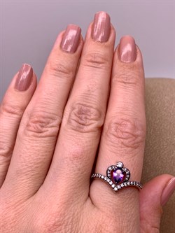 *Кольцо р.17,5 Аметист Романовы арт. 01-2027/00АМ-00-674 вес 2,66 г - фото 312240