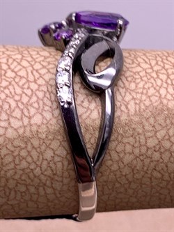 *Кольцо р.18,5 Аметист Романовы арт. 01-2029/00АМ-00-081 вес 2,5 г - фото 312266 *Кольцо р.18,5 Аметист Романовы арт. 01-2029/00АМ-00-081 вес 2,5 г - фото 312266