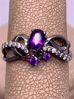 *Кольцо р.18,5 Аметист Романовы арт. 01-2029/00АМ-00-081 вес 2,5 г - фото 312267 *Кольцо р.18,5 Аметист Романовы арт. 01-2029/00АМ-00-081 вес 2,5 г - фото 312267