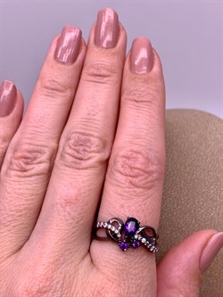 *Кольцо р.18,5 Аметист Романовы арт. 01-2029/00АМ-00-081 вес 2,5 г - фото 312268 *Кольцо р.18,5 Аметист Романовы арт. 01-2029/00АМ-00-081 вес 2,5 г - фото 312268