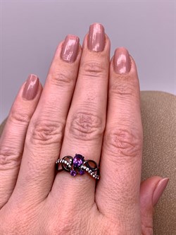 *Кольцо р.17,5 Аметист Романовы арт. 01-2029/00АМ-00-155 вес 2,5 г - фото 312278 *Кольцо р.17,5 Аметист Романовы арт. 01-2029/00АМ-00-155 вес 2,5 г - фото 312278