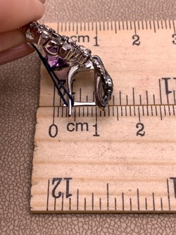 *Серьги Аметист Романовы арт. 02-2031/0М64-00-376 вес 7,25 г - фото 312310 *Серьги Аметист Романовы арт. 02-2031/0М64-00-376 вес 7,25 г - фото 312310