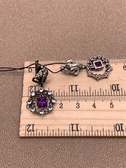 *Серьги Аметист Романовы арт. 02-2031/0М64-00-376 вес 7,25 г - фото 312311 *Серьги Аметист Романовы арт. 02-2031/0М64-00-376 вес 7,25 г - фото 312311