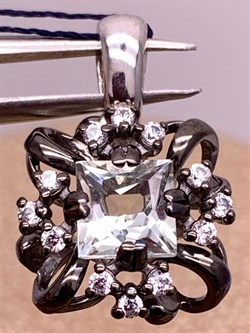 *Подвеска Празиолит Романовы арт. 03-2022/00ЗА-00-998 вес 2,34г - фото 312337 *Подвеска Празиолит Романовы арт. 03-2022/00ЗА-00-998 вес 2,34г - фото 312337