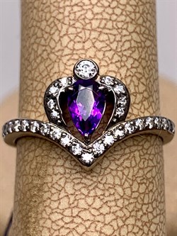 *Кольцо р.17,5 Аметист Романовы арт. 01-2027/00АМ-00-667 вес 2,7 г - фото 312347 *Кольцо р.17,5 Аметист Романовы арт. 01-2027/00АМ-00-667 вес 2,7 г - фото 312347