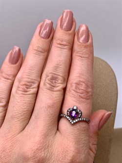 *Кольцо р.17,5 Аметист Романовы арт. 01-2027/00АМ-00-667 вес 2,7 г - фото 312348 *Кольцо р.17,5 Аметист Романовы арт. 01-2027/00АМ-00-667 вес 2,7 г - фото 312348