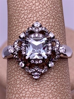 *Кольцо р.20 Празиолит Романовы арт. 01-1820/000П-00-022 вес 4,28 г - фото 312357 *Кольцо р.20 Празиолит Романовы арт. 01-1820/000П-00-022 вес 4,28 г - фото 312357