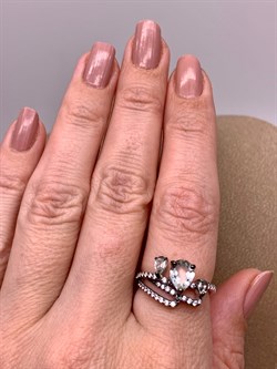 *Кольцо р.17,5 Празиолит Романовы арт. 01-2021/000П-00-940 вес 3,03 г - фото 312408