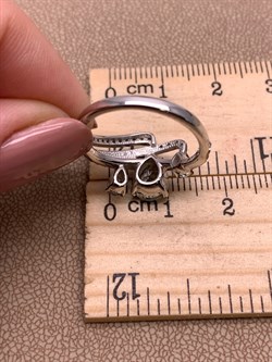 *Кольцо р.17,5 Празиолит Романовы арт. 01-2021/000П-00-940 вес 3,03 г - фото 312409