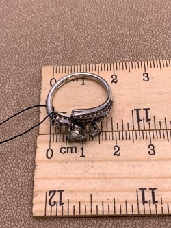 *Кольцо р.17,5 Празиолит Романовы арт. 01-2021/000П-00-940 вес 3,03 г - фото 312410