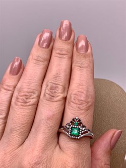 *Кольцо р.20 Зеленый Агат Романовы арт. 01-1819/00АГ-00-029 вес 3,11 г - фото 312471 *Кольцо р.20 Зеленый Агат Романовы арт. 01-1819/00АГ-00-029 вес 3,11 г - фото 312471