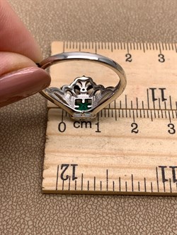 *Кольцо р.20 Зеленый Агат Романовы арт. 01-1819/00АГ-00-029 вес 3,11 г - фото 312472 *Кольцо р.20 Зеленый Агат Романовы арт. 01-1819/00АГ-00-029 вес 3,11 г - фото 312472