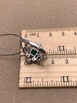 *Кольцо р.19,5 Зеленый Агат Романовы  арт. 01-2030/0М66-00-766 вес 4,57 г - фото 312482 *Кольцо р.19,5 Зеленый Агат Романовы  арт. 01-2030/0М66-00-766 вес 4,57 г - фото 312482