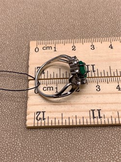 *Кольцо р.19,5 Зеленый Агат Романовы  арт. 01-2030/0М66-00-766 вес 4,57 г - фото 312484 *Кольцо р.19,5 Зеленый Агат Романовы  арт. 01-2030/0М66-00-766 вес 4,57 г - фото 312484