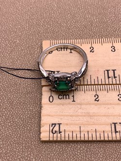 *Кольцо р.19,5 Зеленый Агат Романовы арт. 01-1821/00АГ-00-050 вес 3,63 г - фото 312493 *Кольцо р.19,5 Зеленый Агат Романовы арт. 01-1821/00АГ-00-050 вес 3,63 г - фото 312493