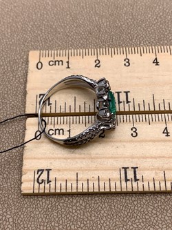 *Кольцо р.19,5 Зеленый Агат Романовы арт. 01-2031/0М66-00-881 вес 3,95 г - фото 312504 *Кольцо р.19,5 Зеленый Агат Романовы арт. 01-2031/0М66-00-881 вес 3,95 г - фото 312504